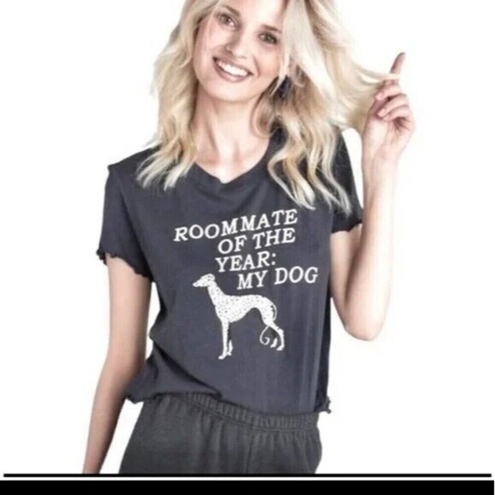 NWT WILDFOX Roommate of the year Dalmation Dog T shirt Size S Womens Lightweight - Picture 2 of 6
